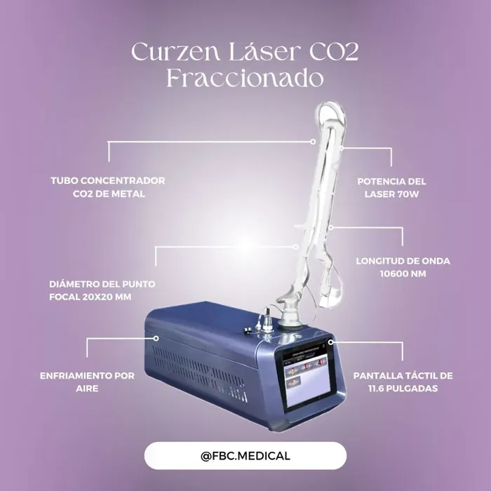Curzen Láser CO₂ Fraccionado con Sistema Quirúrgico y Ginecológico