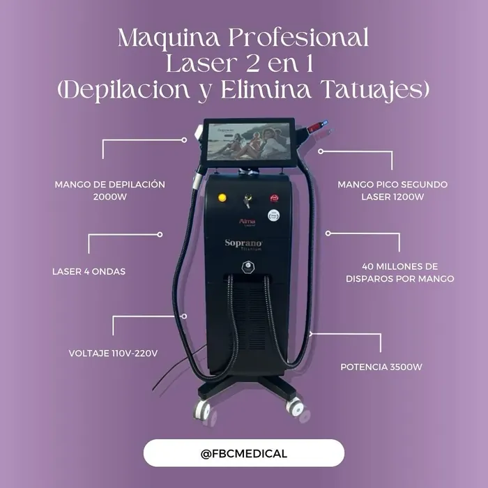 Soprano Titanium 2 en 1 (Depilación Diodo + Láser Picosegundo)