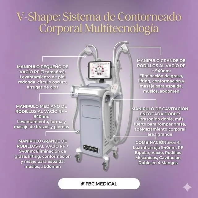 V SHAPE Máquina Multifuncional (Lifting, Moldeado y Celulitis)