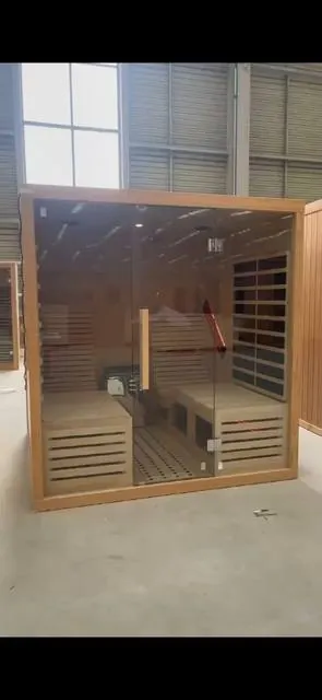 Sauna de Lujo Premium 1.9 m (Vapor Seco + Infrarrojo)